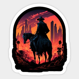 Cyberpunk Cowboy Sticker